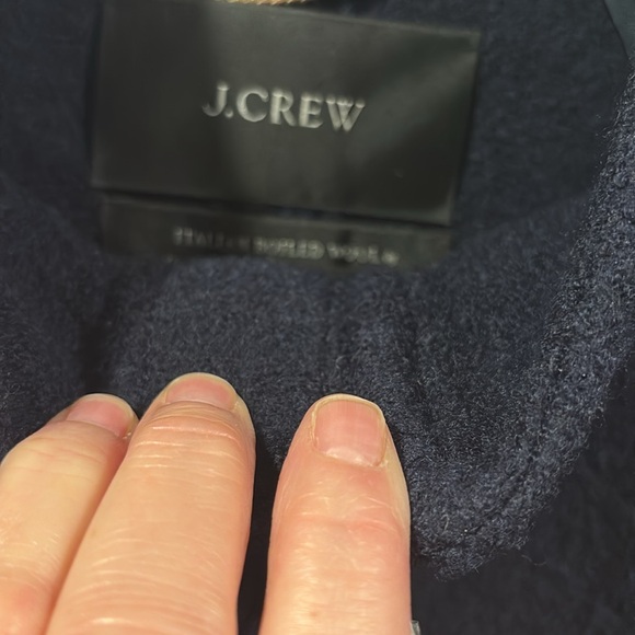 J Crew Italian Boiled Wool PL Navy NWT - Picture 3 of 6